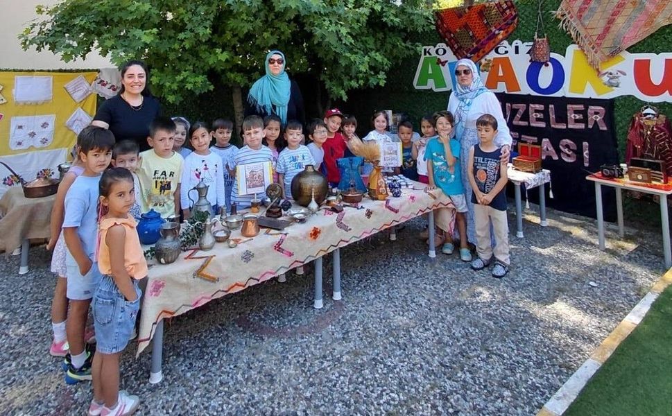 Köyceğiz’de anaokulu öğrencileri müze kurdu