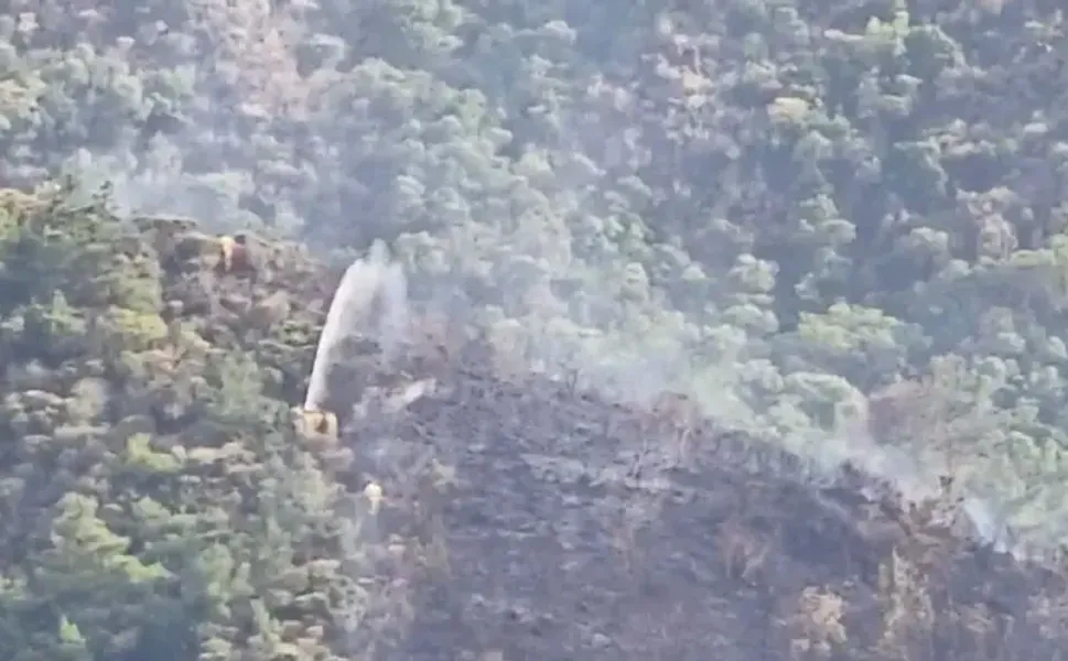 Marmaris’te yıldırım nedeniyle çıkan yangın kontrol altında