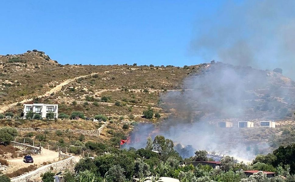 Bodrum'da yine makilik yangını: Kontrol altında