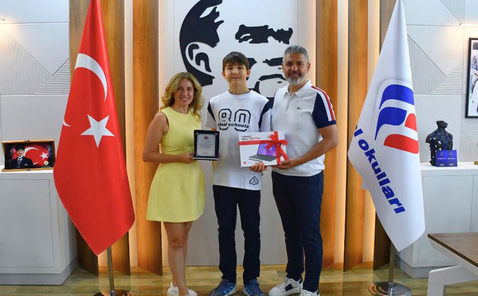 Ortaca Final Okulları’ndan Kaan Çınar, LGS’de 500 tam puanlıklar arasında