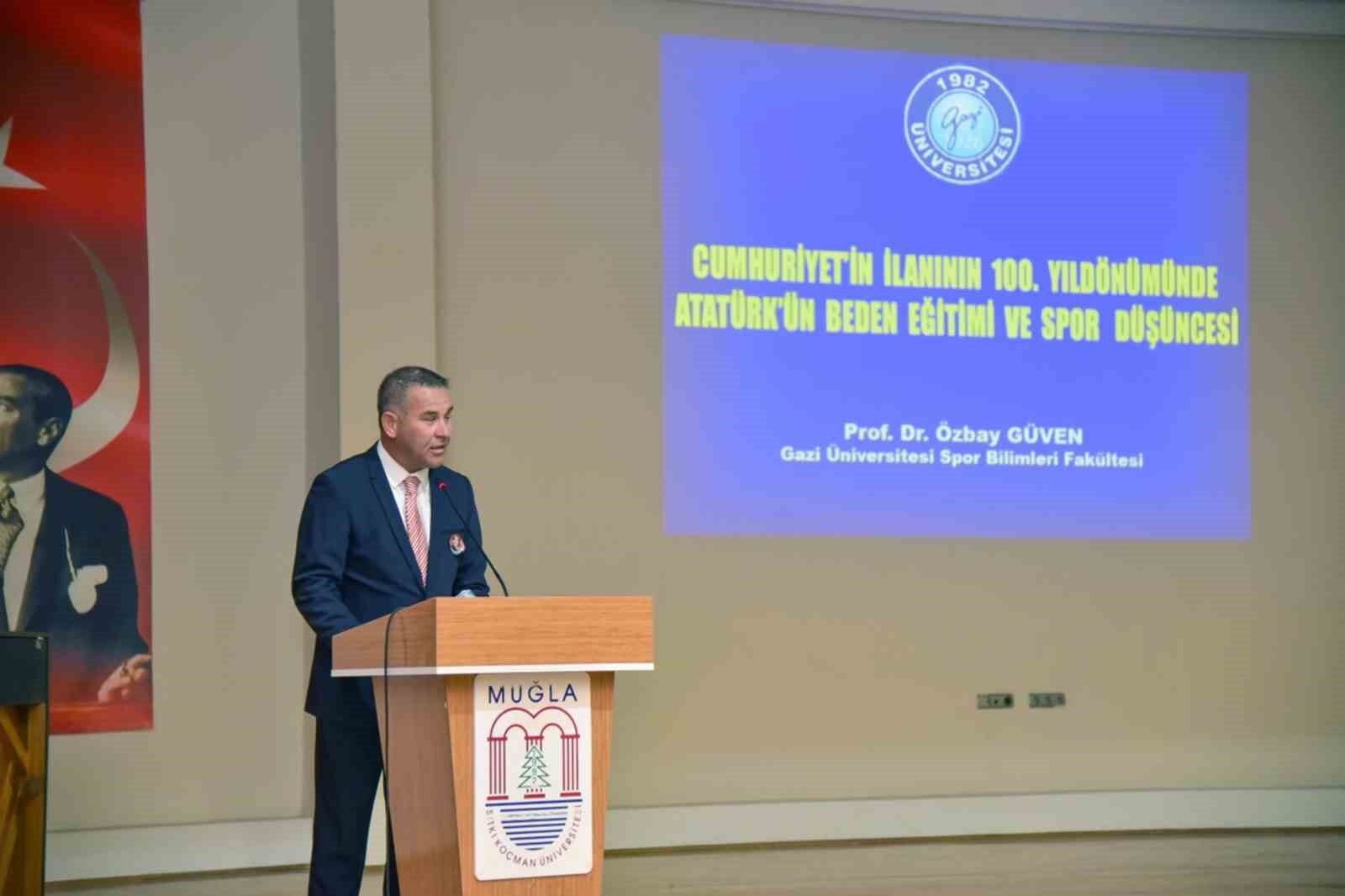 MSKÜ'DE ATATÜRK'ÜN SPOR DÜŞÜNCESİ KONFERANSI GERÇEKLEŞTİRİLDİ