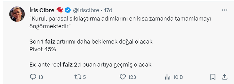 FAİZ NEREDE DURACAK?