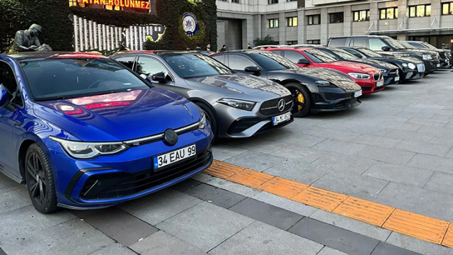O ÇETENİN LÜKS ARAÇLARI ARTIK İSTANBUL POLİSİNİN