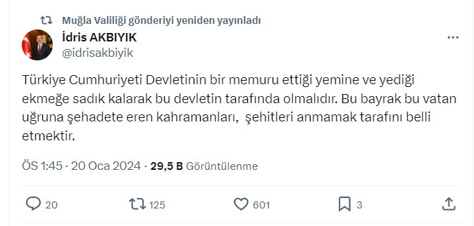 MUĞLA VALİSİ DE O KAYMAKAM’A SAHİP ÇIKTI!