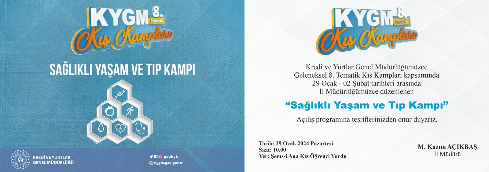 MUĞLA'DA SAĞLIKLI YAŞAM VE TIP KAMPI BAŞLIYOR