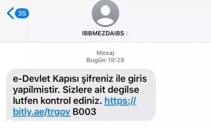 CEP TELEFONUNUZA BU MESAJ GELDİYSE SAKIN TIKLAMAYIN!