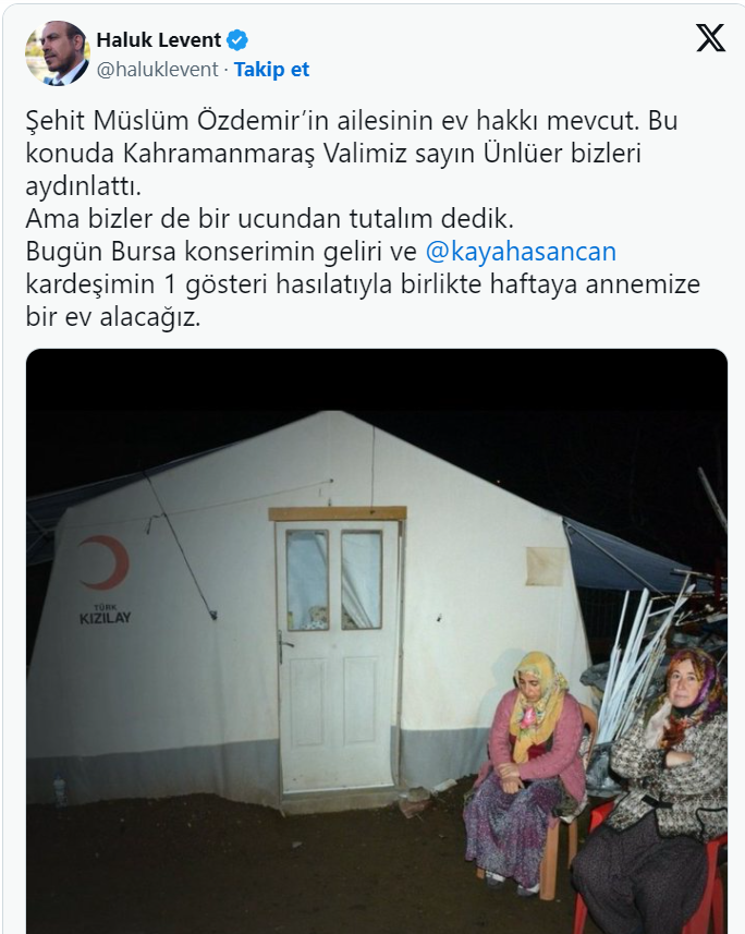HALUK LEVENT VE HASAN CAN KAYA'DAN ŞEHİT AİLESİNE SÖZ!