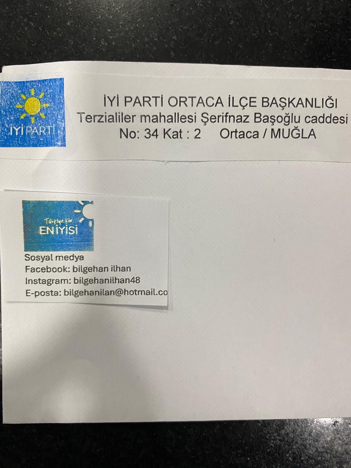 İYİ PARTİ ORTACA'DA SKANDAL