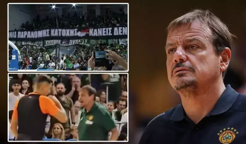 RUMLARDAN IRKÇI PANKART! ERGİN ATAMAN SALONU TERK ETTİ