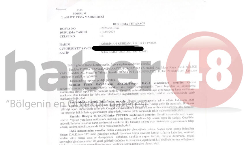 BODRUM BELEDİYESİ'NDE GÖREVDEN UZAKLAŞTIRILAN ESKİ BAŞKAN YARDIMCILARI VE İMAR MÜDÜRÜ BERAAT ETTİ