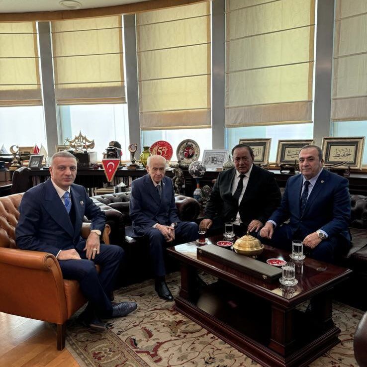 Son Kabadayı Alaattin Çakıcı'dan Bahçeli'ye makamında ziyaret
