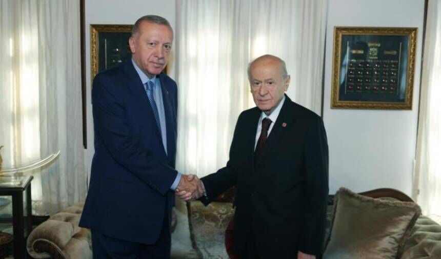 Cumhurbaşkanı Erdoğan'dan MHP lideri Bahçeli'ye ziyaret