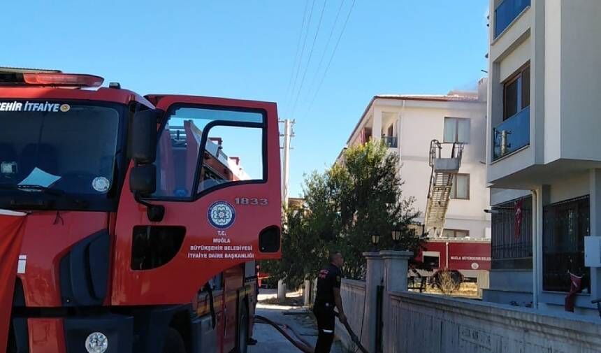 Yatağan'da çıkan ev yangını korkuttu!