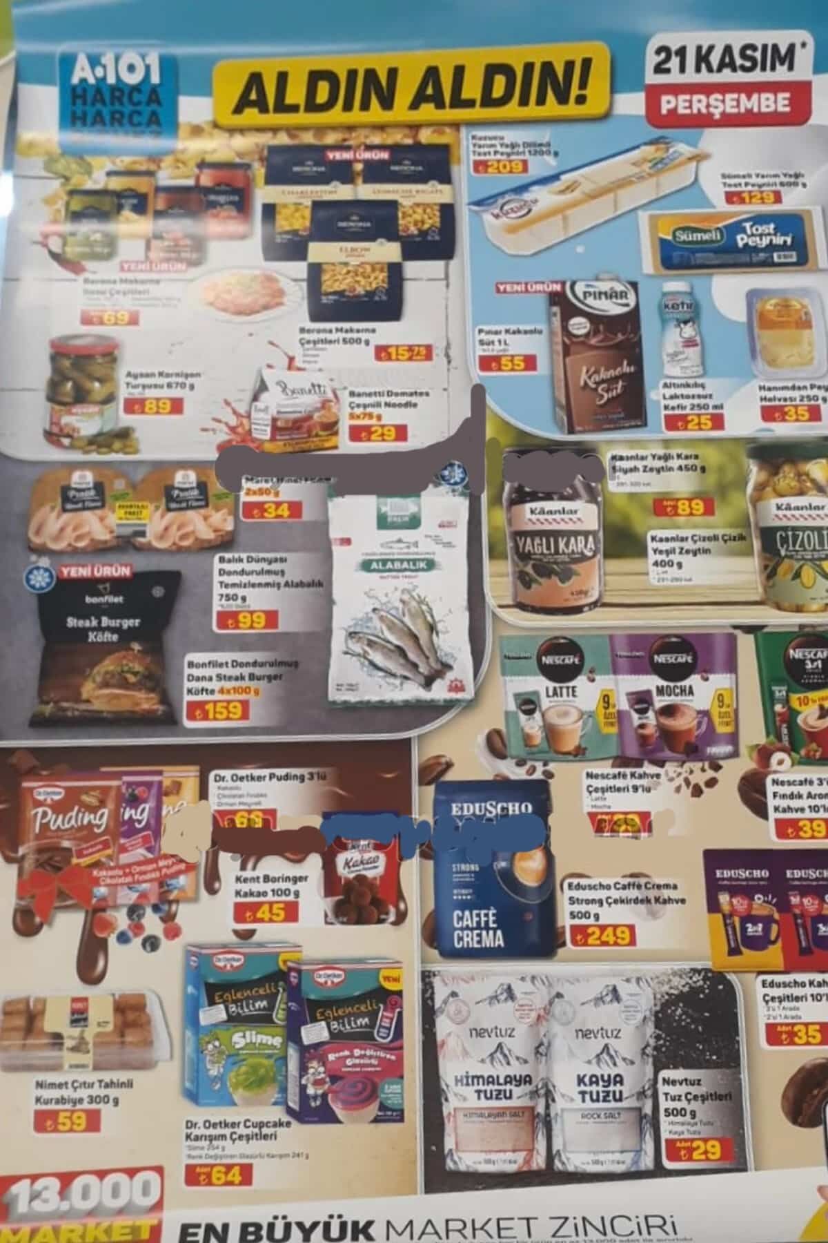 A101 21 Kasım 2024 aktüel ürünler! A101'de Perşembe hangi ürünlerde indirim var?