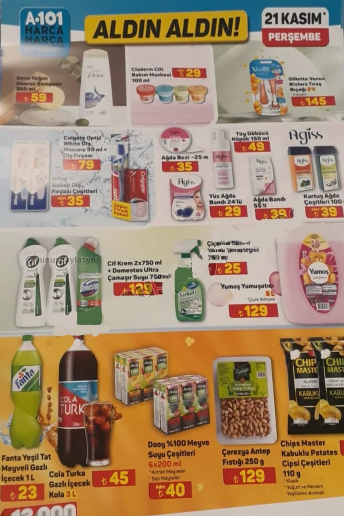 A101 21 Kasım 2024 aktüel ürünler! A101'de Perşembe hangi ürünlerde indirim var?