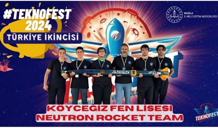 Köyceğiz Fen Lisesi Neutron Rocket Team, Kaymakam Maslak'ı ziyaret etti