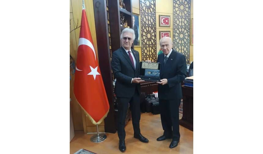 Tamer Karadağlı'dan Devlet Bahçeli'yi makamında ziyaret