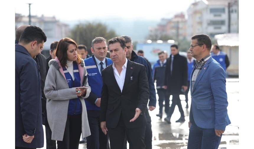 Başkan Aras, yağıştan etkilenen mahalleler için sahaya çıkarak çözüm arayışına girdi