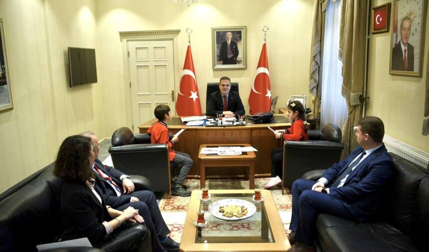 Seydikemer'in minik muhabirlerinden Vali Akbıyık’a ziyaret