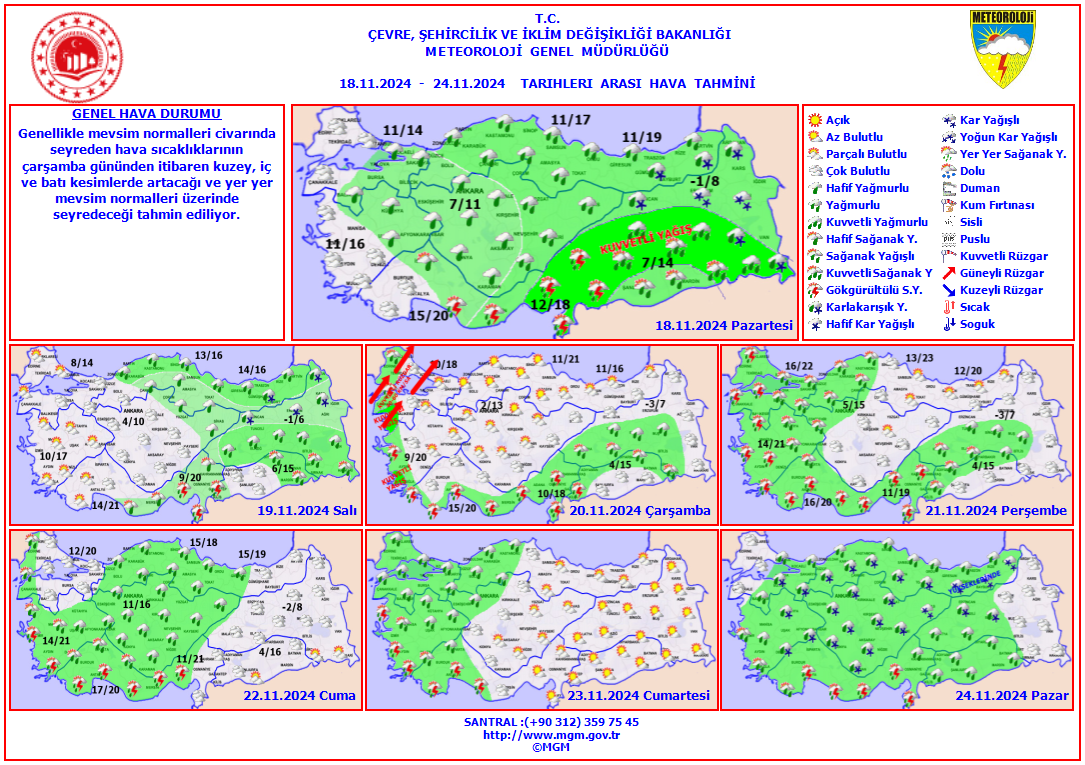 Muğla Hava Durumu 18 Kasım 2024