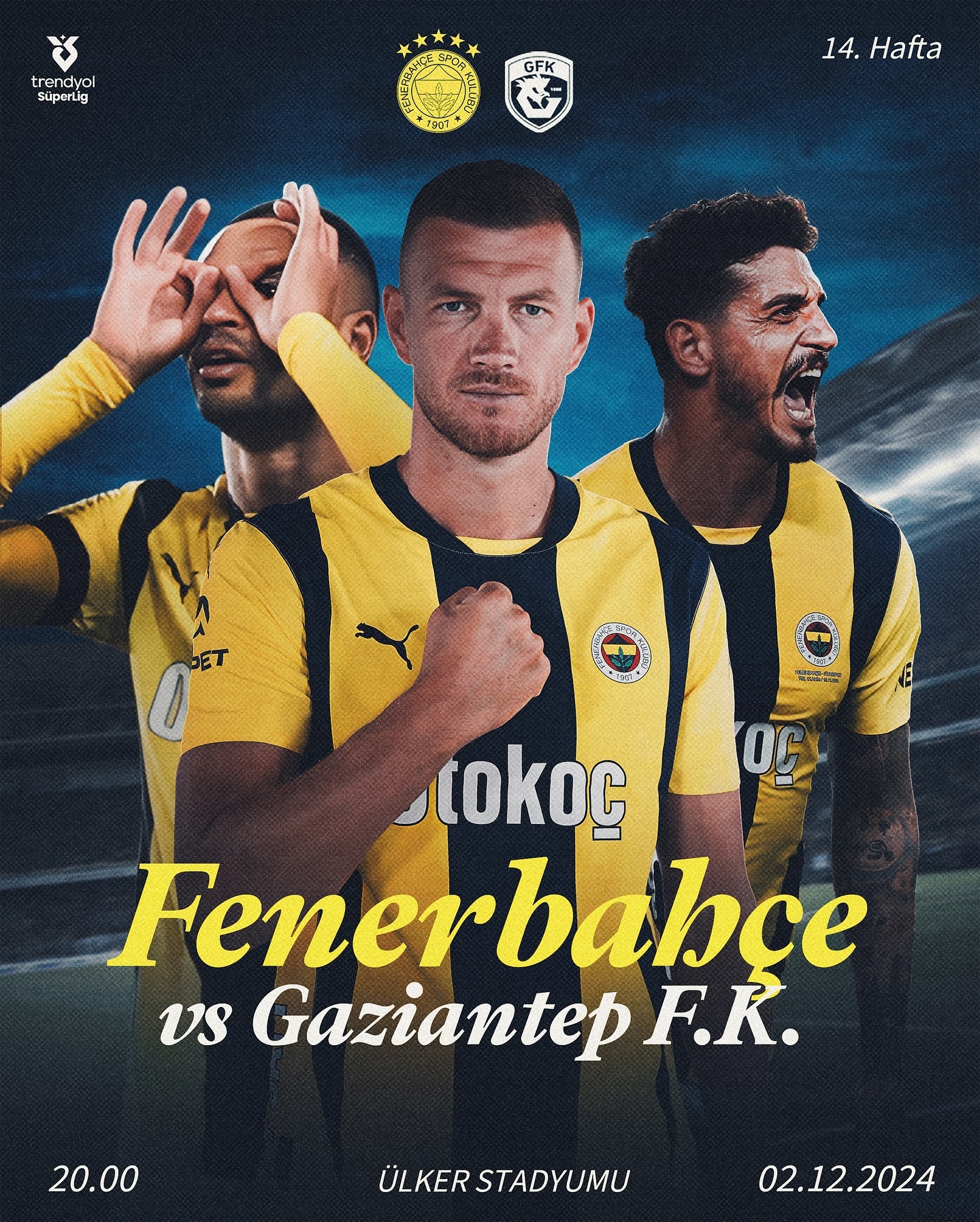 Fenerbahçe Gaziantep FK şifresiz Taraftarium24 izle