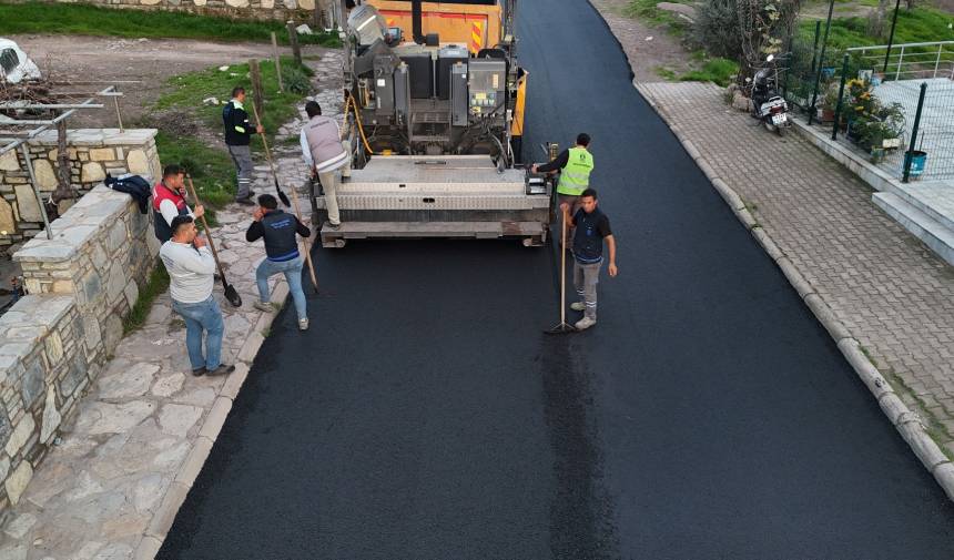 Bodrum'da Asfalt Çalışmaları Devam Ediyor (2)