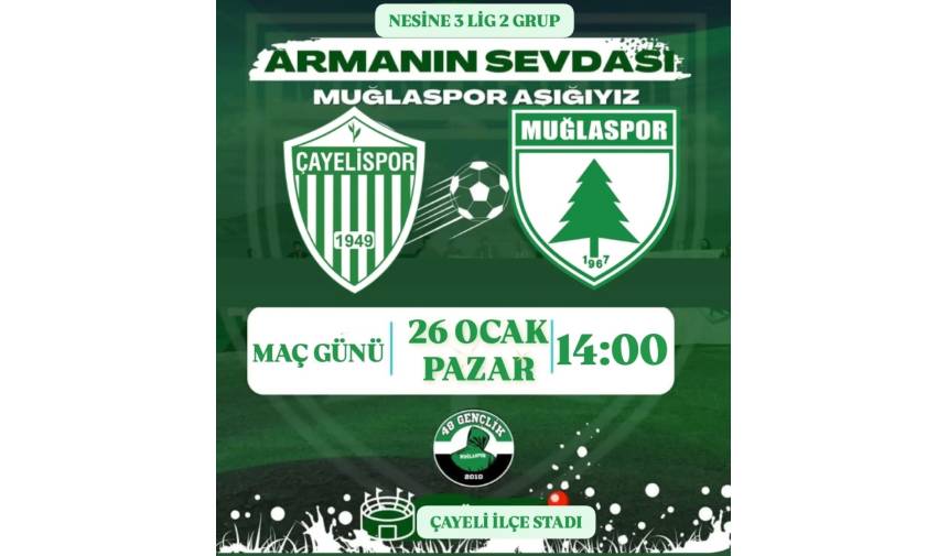 Muğlaspor, Çayelispor Deplasmanında 3 Puanın Peşinde! (1)