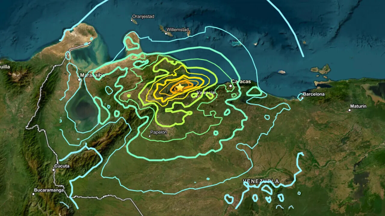 Venezuela Deprem Harita