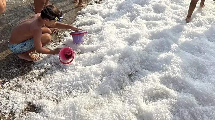 Bodrum Sahile Buz Döktü (4)
