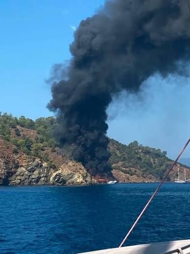 Fethiye Tekne Yangını